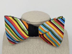 Multi-Color Stripe Bow Tie