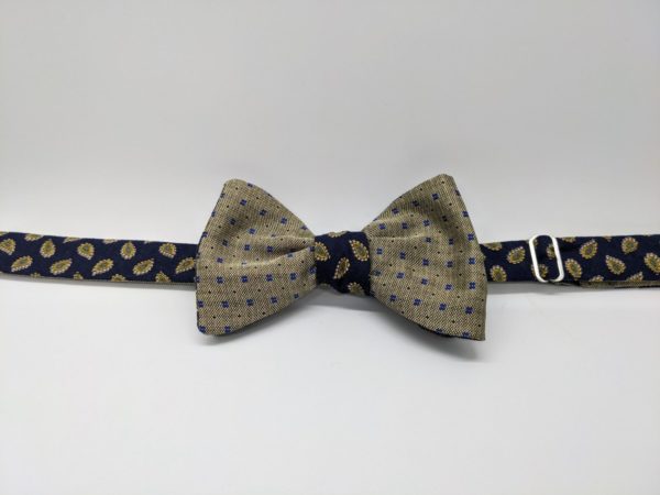 Navy Reversible Bow Tie