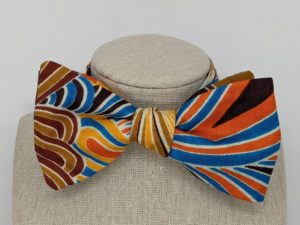 Multi-colored Swirl bow tie