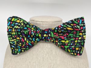 Green Mosaic Bow Tie