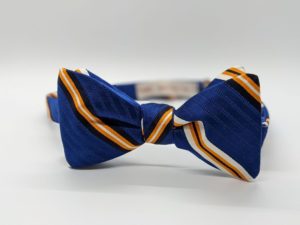 Blue/Orange Stripe Bow Tie