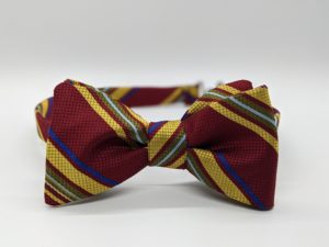 Red Stripe Bow Tie