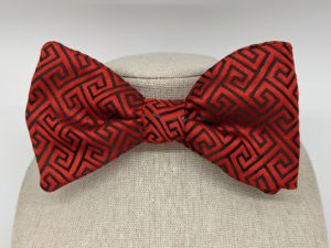 Red Brocade Bow Tie