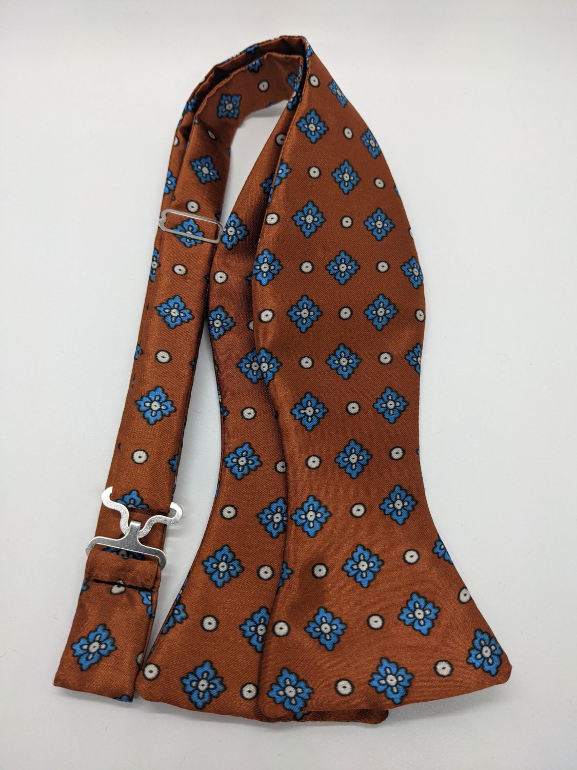 Rust Floral Bow Tie - Italian Silk Bow Tie - About Bow Ties