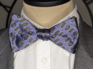 Purple Ornament Bow Tie