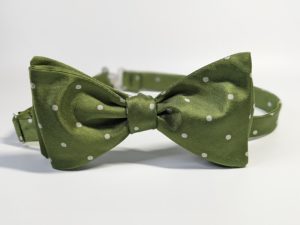 Green Dot Bow Tie