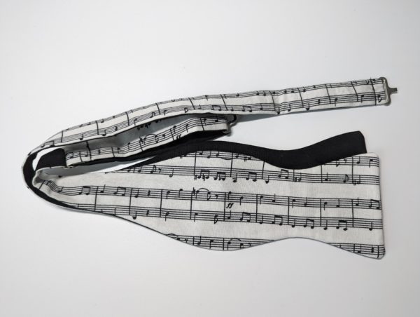 music notes bow tie