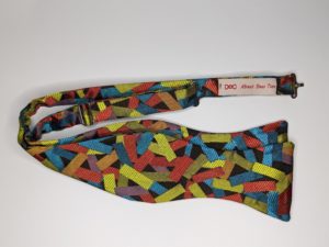 Confetti Pattern Brocade Bow Tie