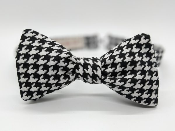 Houndstooth bow tie